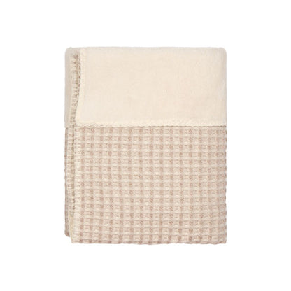 Koeka Deken voor wieg Wafel / Teddy Oslo - 100 x 75 cm