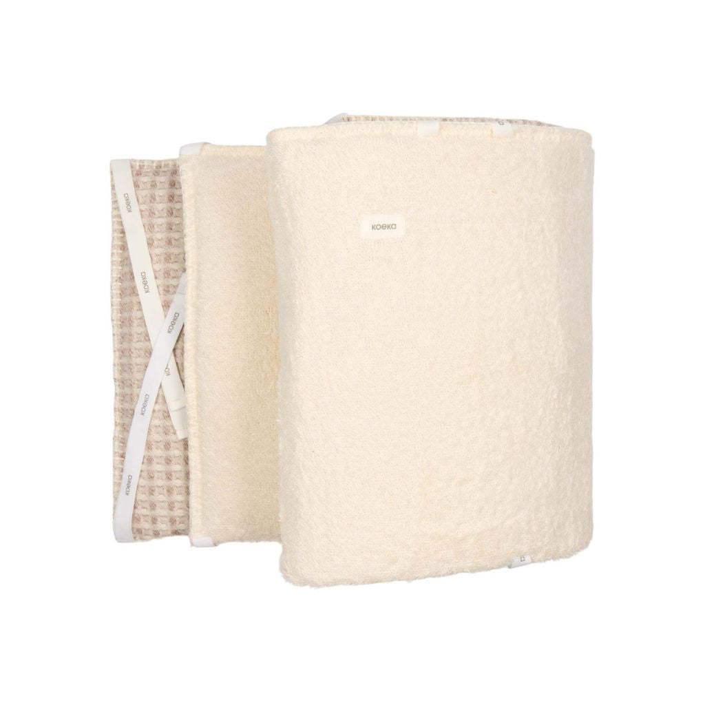 Koeka Parkomrander Wafel Amsterdam Crumble Beige -  32 x 185 cm