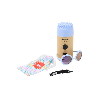 Ki ET LA Lunettes de soleil Flower Shape Iris bleu – 0-1 an