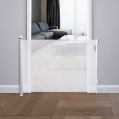 Dreambee Barrière De Sécurité Pour Porte et Escalier Safe&Roll Enroulable Blanche