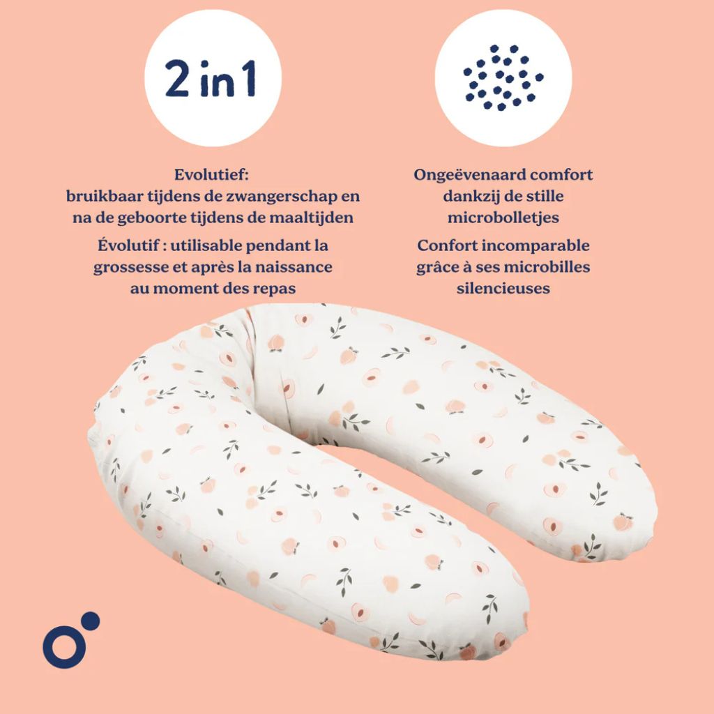 Doomoo Coussin d'allaitement Buddy Peaches