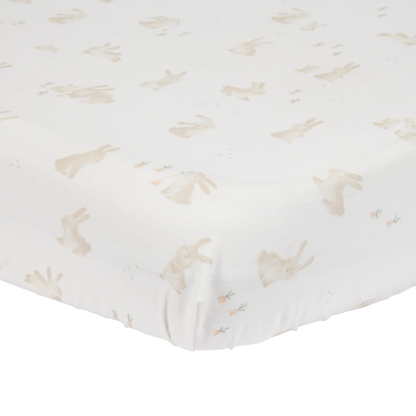 Little Dutch Drap-housse Baby Bunny Blanc 70x140/150 cm