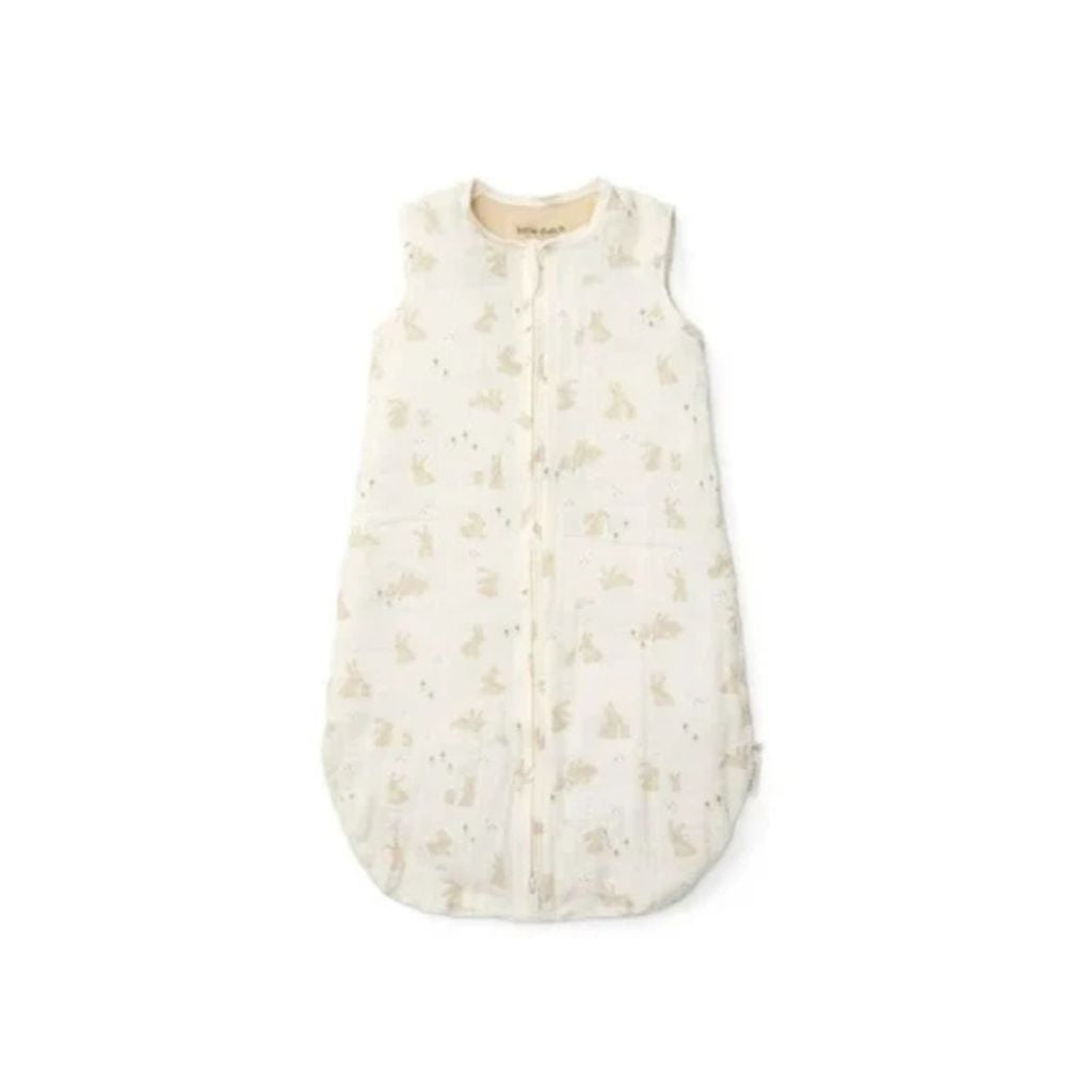 Little Dutch Sac de couchage d'été Newborn Naturals Baby Bunny TOG 0,5 White 70-90 cm