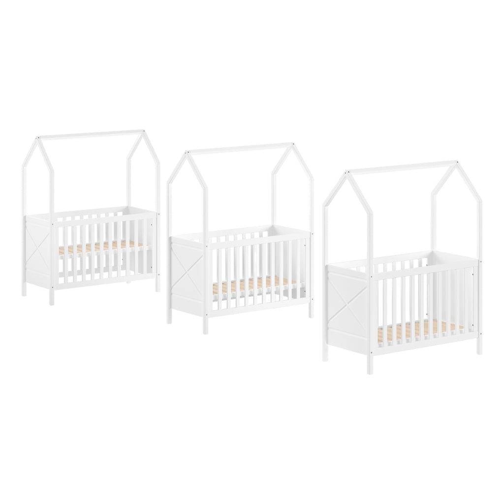 JAXX Lit bébé 60 x 120 cm Blanc