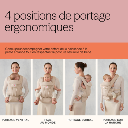 Ergobaby Porte-bébé Omni Deluxe Mesh Natural Beige