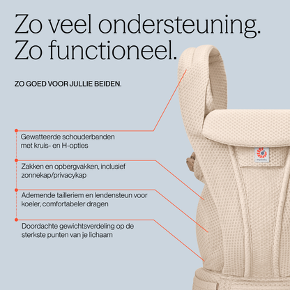 Ergobaby Porte-bébé Omni Deluxe Mesh Natural Beige