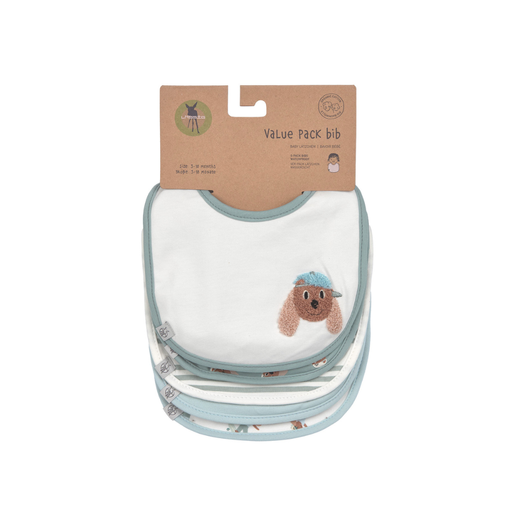 Lässig Bavoir Tiny Team Dog - 5 pièces