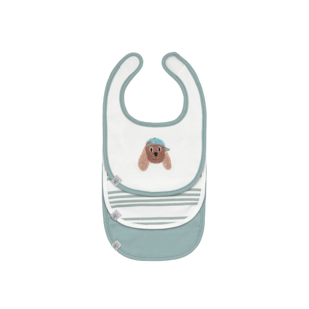Lässig Bavoirs nouveau-né Tiny Team Dog - 3 pièces