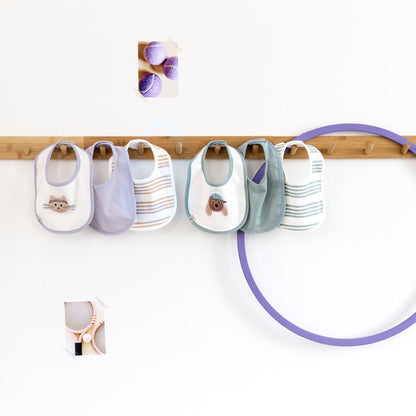 Lässig Bavoirs nouveau-né Tiny Team Dog - 3 pièces