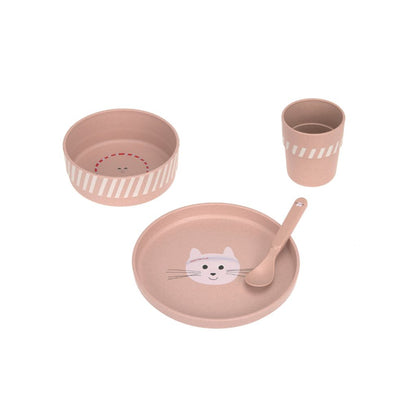 Lässig Set repas Tiny Team Cat - 4 pièces