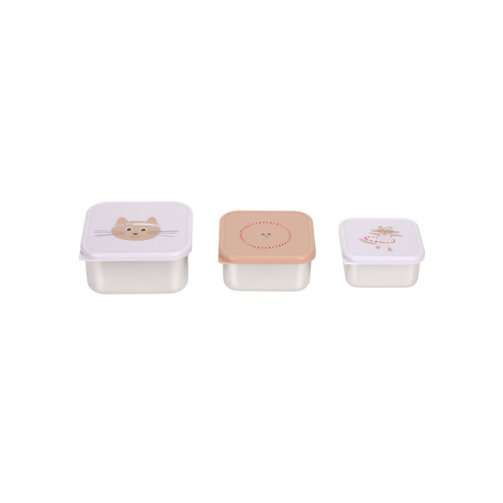 Lässig Brooddoos Tiny Team Cat - 3 stuks