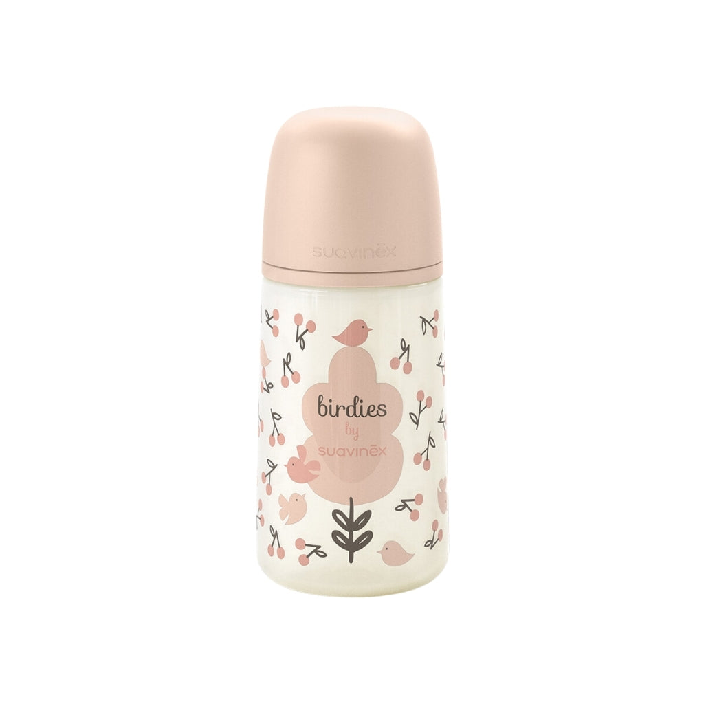 Suavinex Biberon SX Pro M Birdies rose 270 ml
