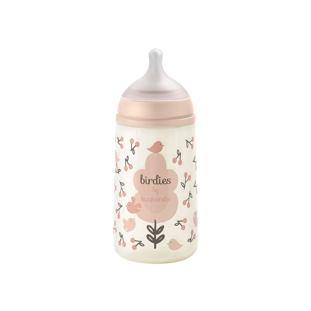 Suavinex Biberon SX Pro M Birdies rose 270 ml