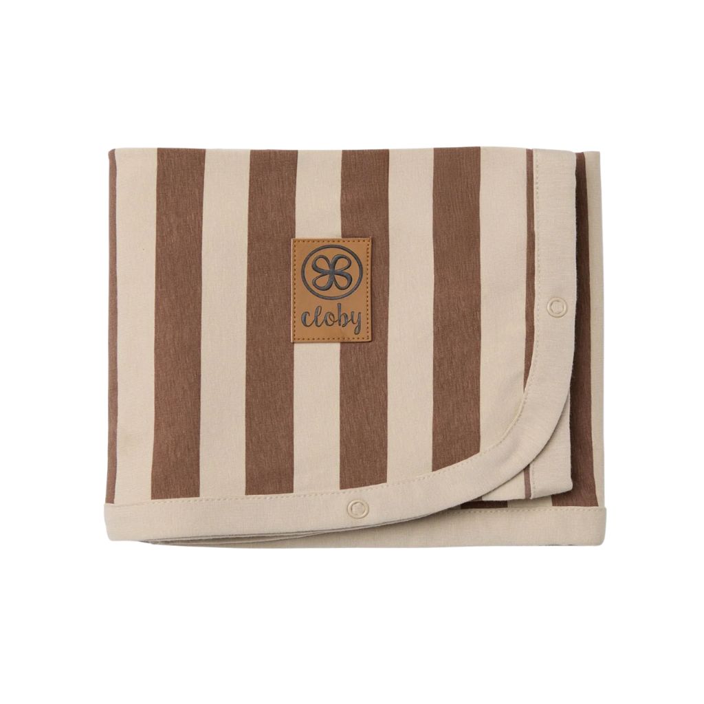Cloby Couverture Multifonctionnelle UV Stripe Peanut Brown Stripe