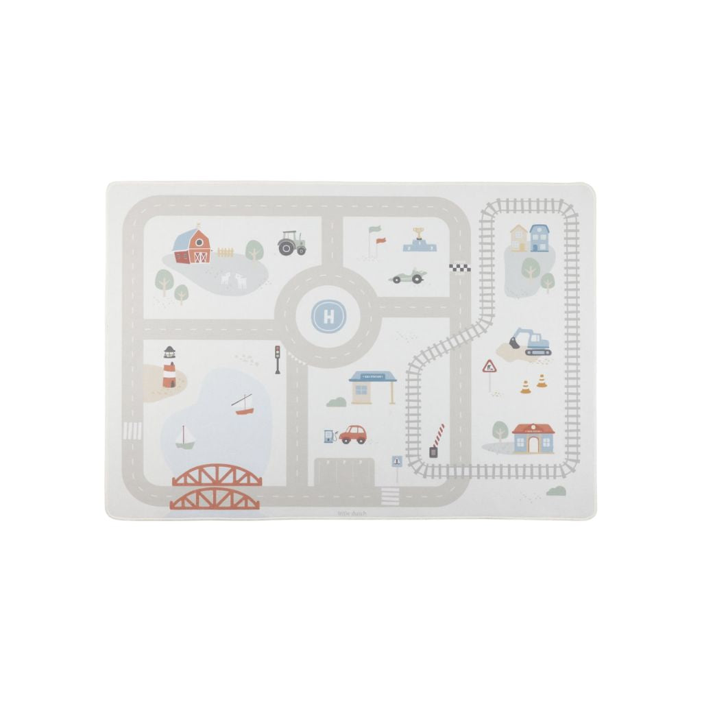 Little Dutch Speelmat Auto Multi 140 x 100 cm