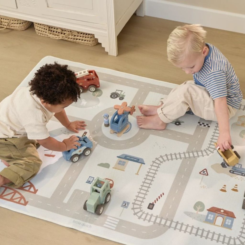 Little Dutch Speelmat Auto Multi 140 x 100 cm