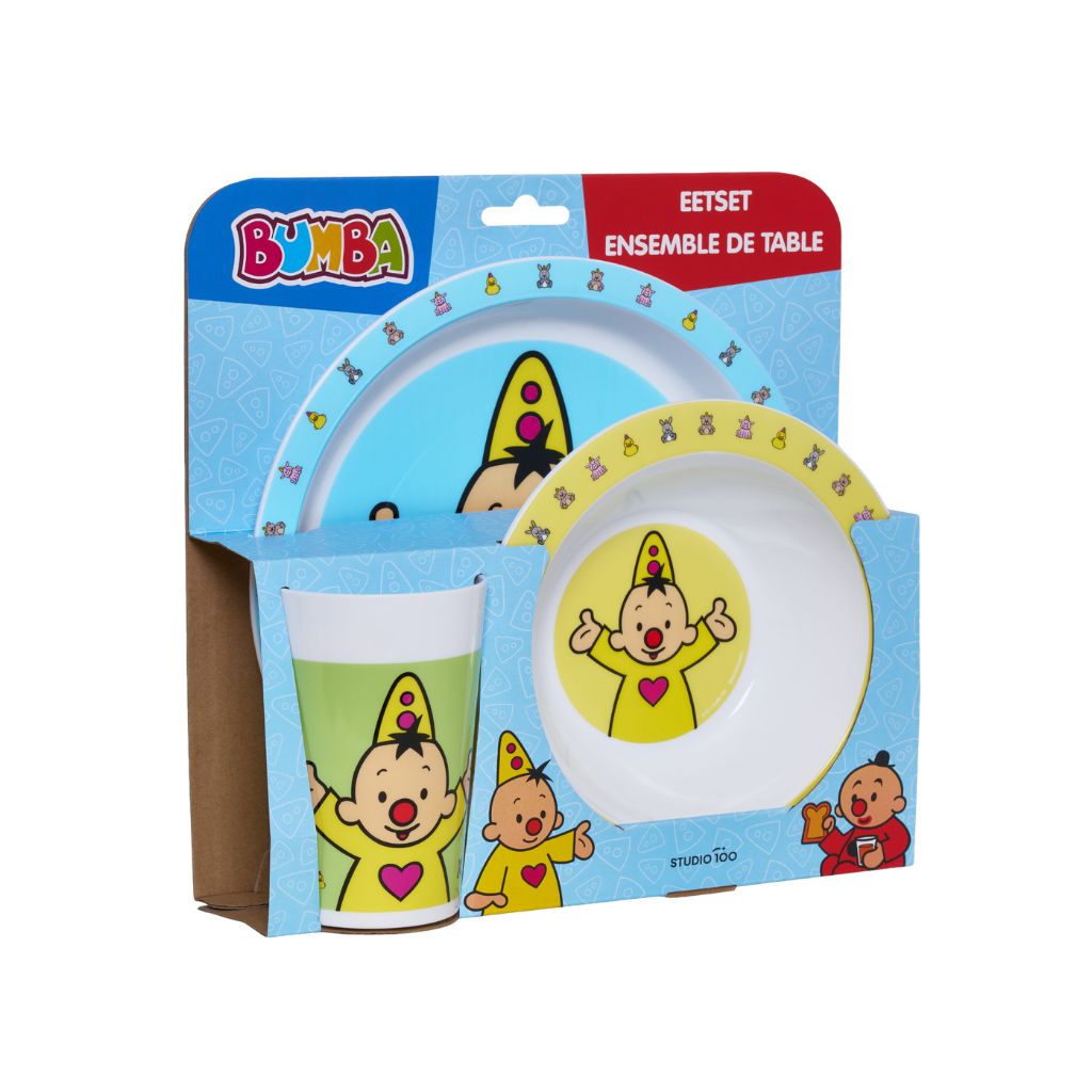 Bumba Eetset Diertjes Veelkleurig - 3 stuks