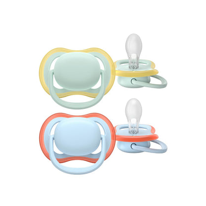 AVENT Fopspeen 0-6 maanden Ultra Air Pistache/blauw - 2 stuks