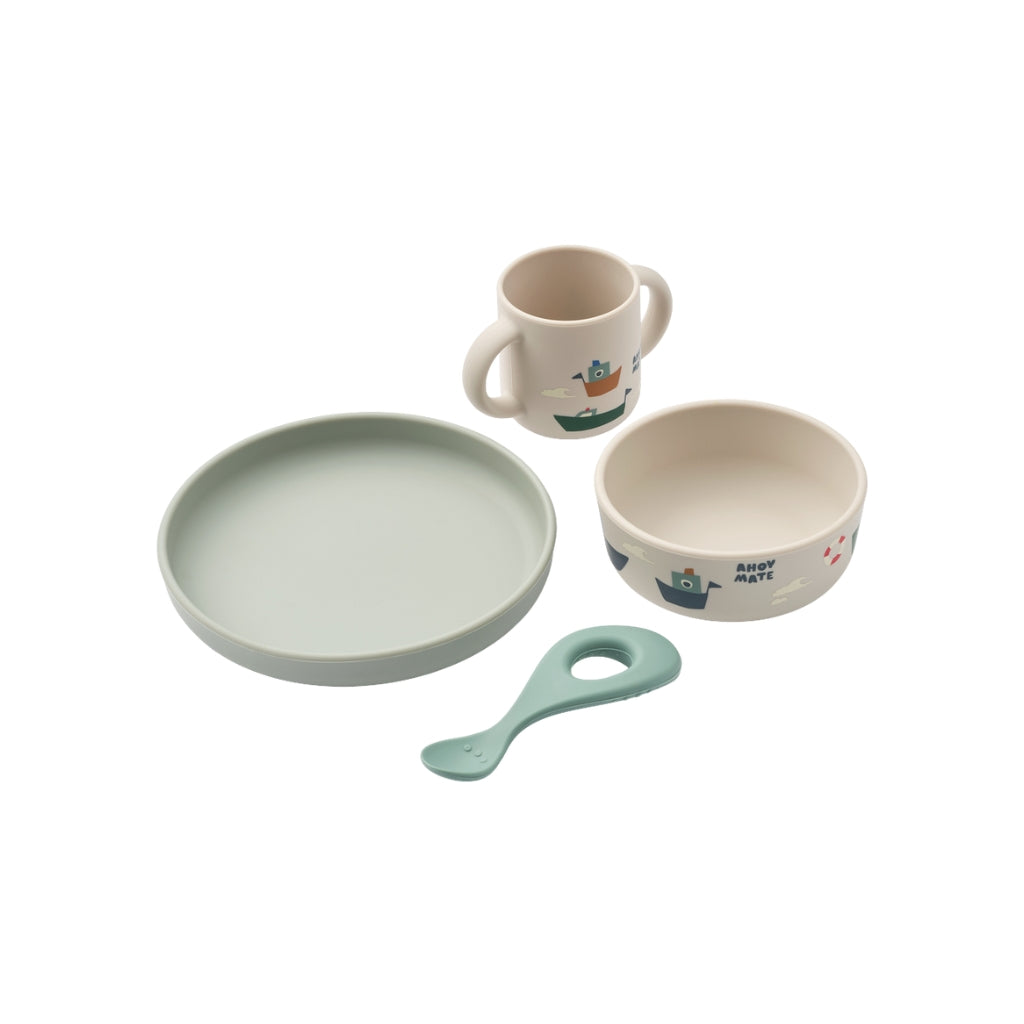 Liewood Eetset Vivi Sailing Sandy - 4 stuks