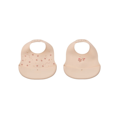 Liewood Slabbetjes Mini Butterfly Apple Blossom – 2 stuks