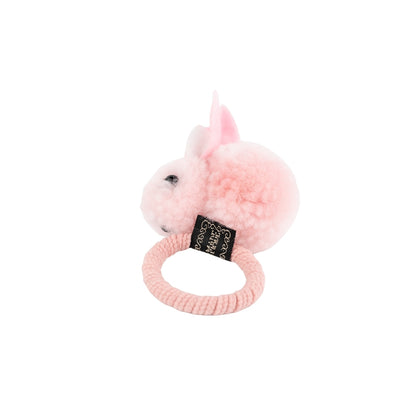 Busy Lizzie Élastique à cheveux avec lapin rose pâle