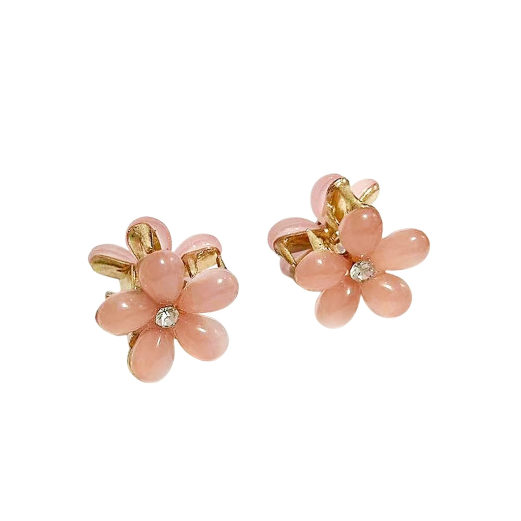 Busy Lizzie Pinces à cheveux en forme de fleur Rose – 2 pièces