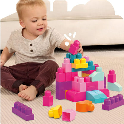 Mega Blocs First Builders 60 Maxi Blocs Rose