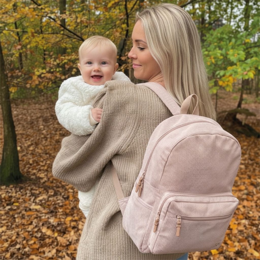 Kidzroom Sac à dos à langer Desire rib Beige