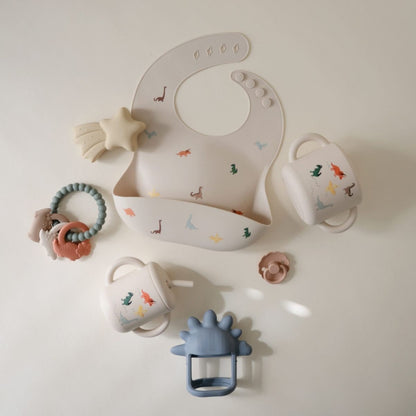 Mushie Bavoir en silicone Circus multicolore