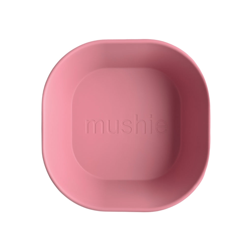 Mushie Bols carrés Dusty Rose – 2 pièces