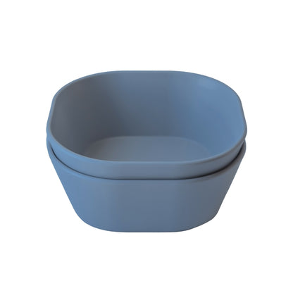 Mushie Bols carrés Twilight Blue – 2 pièces