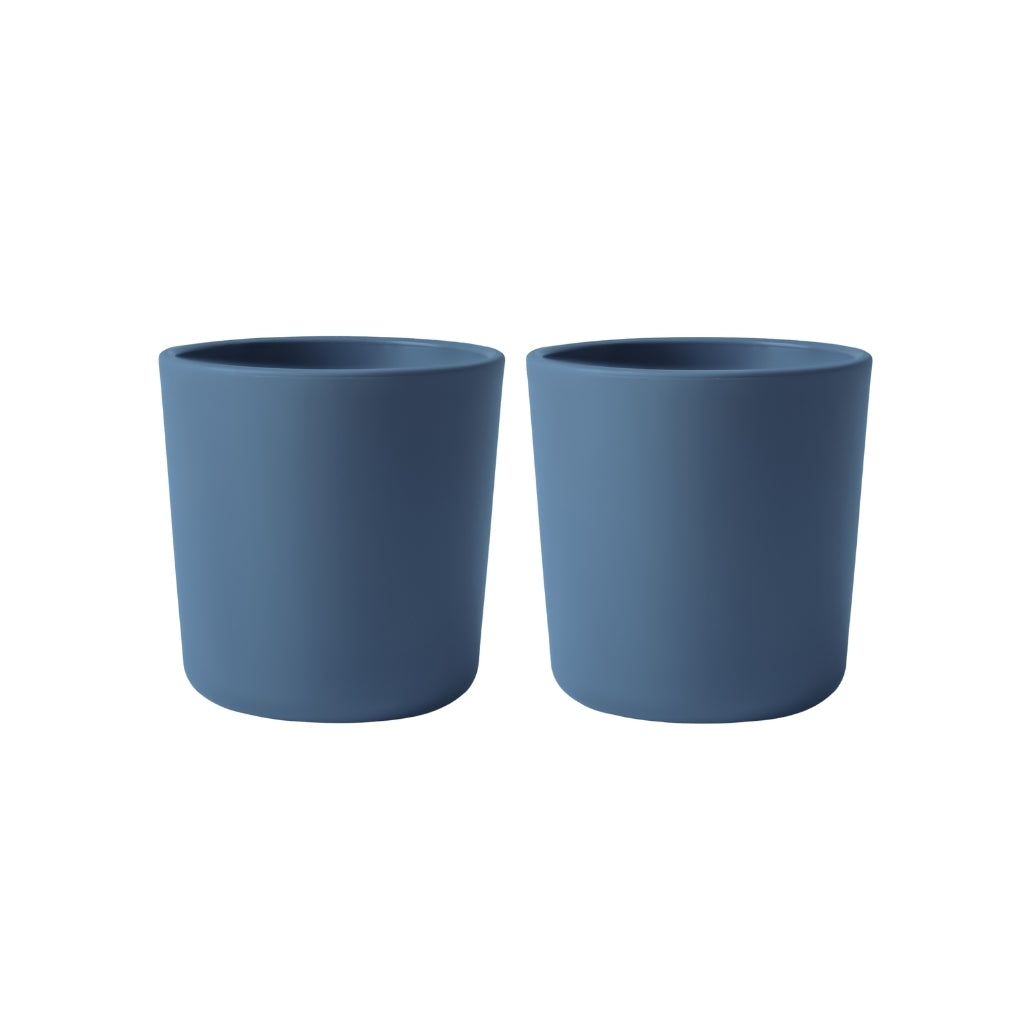Mushie Gobelet Twilight Blue – 2 pièces