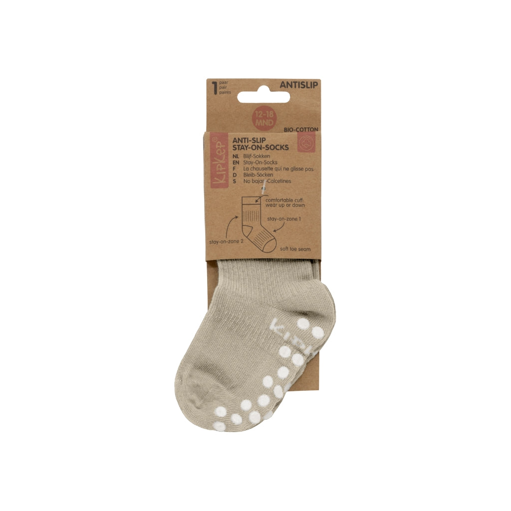 KipKep Chaussettes antidérapantes Cookie Beige