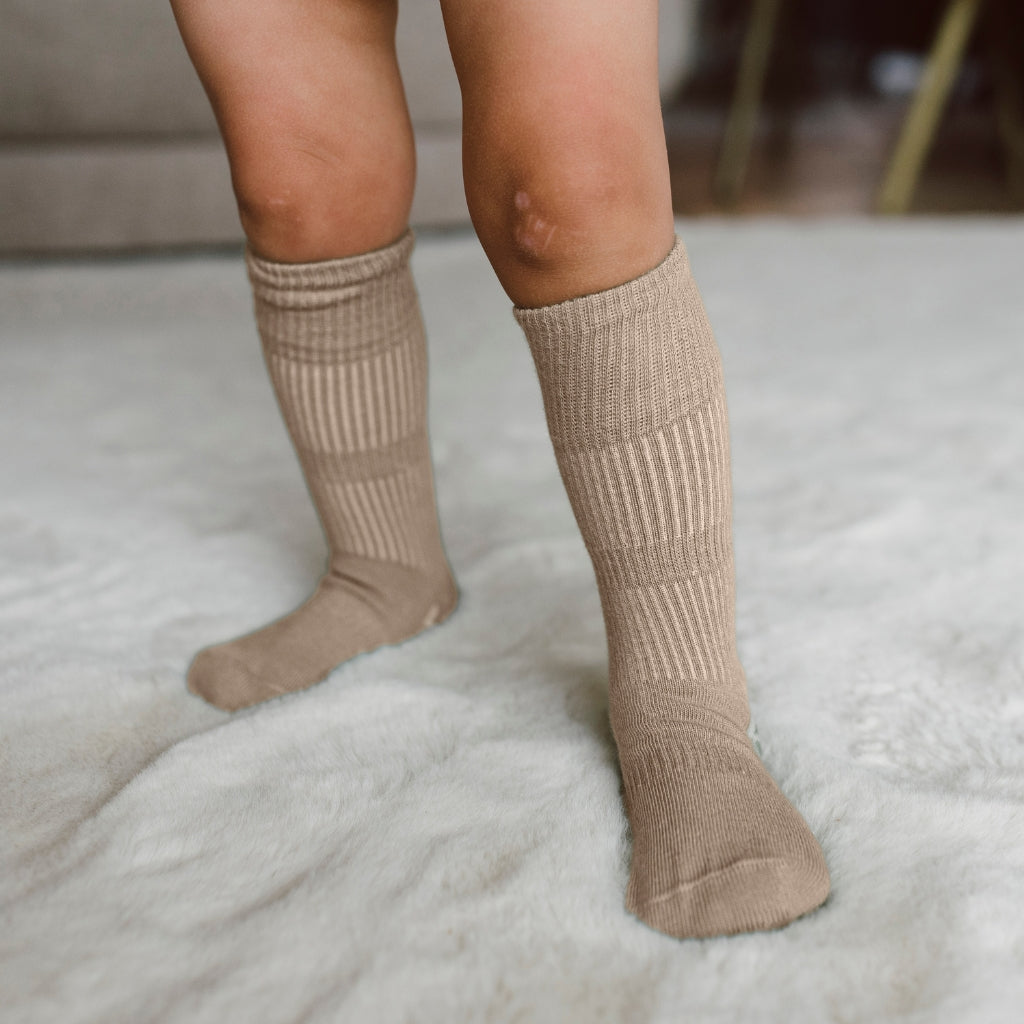 KipKep Chaussettes antidérapantes Cookie Beige