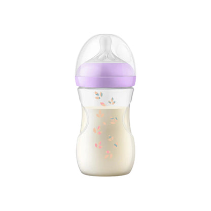 AVENT Biberon Natural Response Deco Violet/Vert 260 ml - 1 pièce surprise