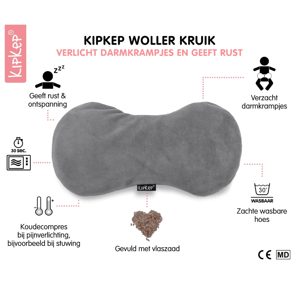 KipKep Coussin chauffant Woller Pebble Grey