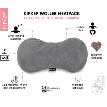 KipKep Coussin chauffant Woller Pebble Grey