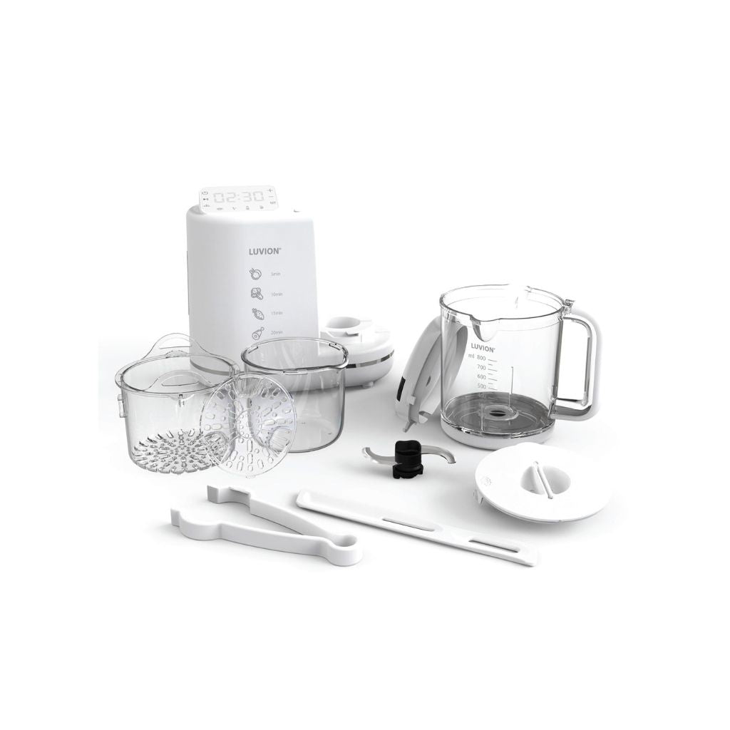 Luvion Stoomkoker-mixer 6-in-1 BabyBlend+ Wit