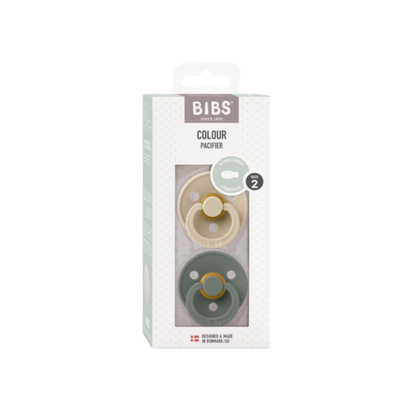 Bibs Sucette symétrique taille 2 Vanille/Pine – 2 pièces