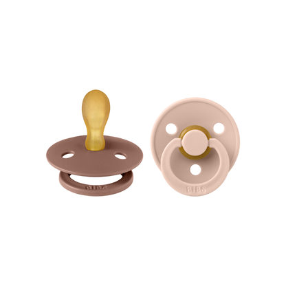 Bibs Fopspeen Symmetrisch Duo maat 2 Blush/Woodchuck – 2 stuks