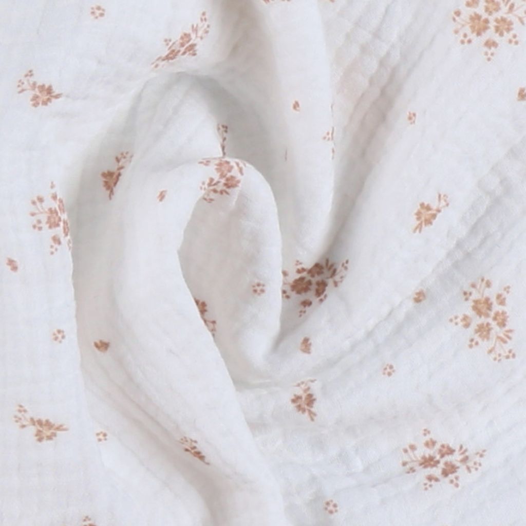 Noukie's Doeken Vintage Flowers Roze/Wit – 3 stuks