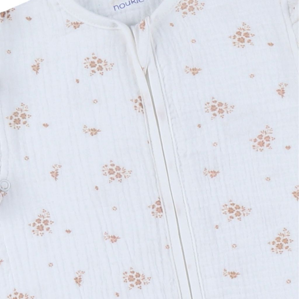 Noukie's Slaapzak Vintage Flowers TOG 1,0 White 70 cm