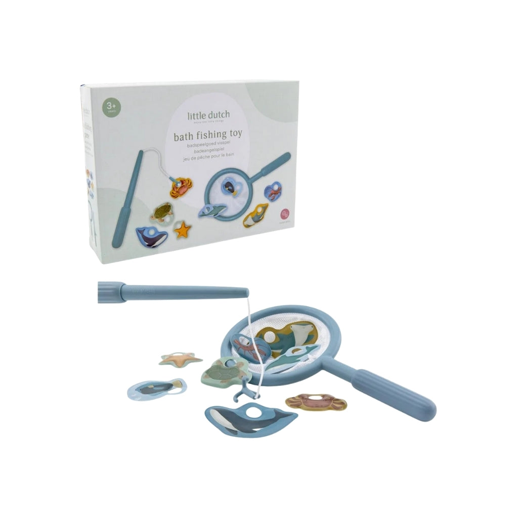 Little Dutch Jeu de pêche Bleu - 10 pièces
