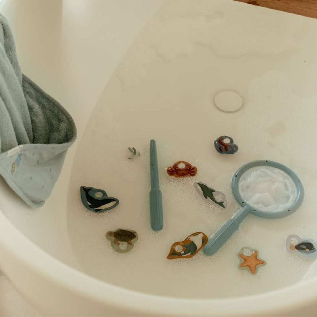 Little Dutch Jeu de pêche Bleu - 10 pièces