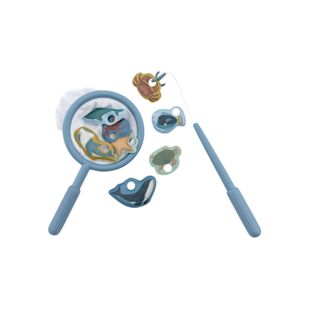 Little Dutch Jeu de pêche Bleu - 10 pièces