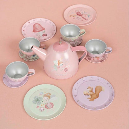 Little Dutch Theeset Fairy Garden Veelkleurig/Roze - 13 stuks