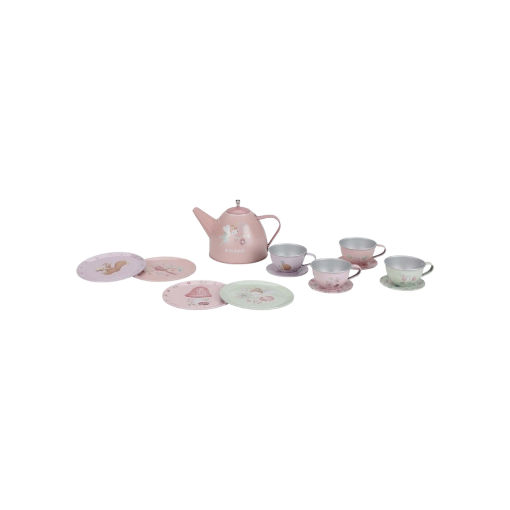 Little Dutch Theeset Fairy Garden Veelkleurig/Roze - 13 stuks