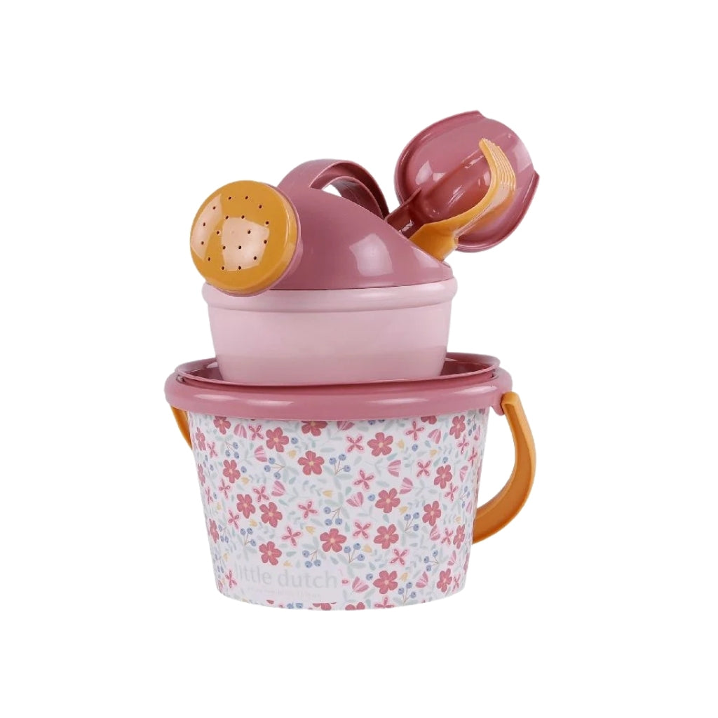 Little Dutch Set de plage Pink Flower Rose – 5 pièces