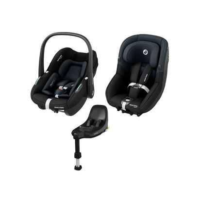 Maxi-Cosi Sièges-auto Pebble S/Pearl S GR0+/GR1 + Base FamilyFix S Tonal Black