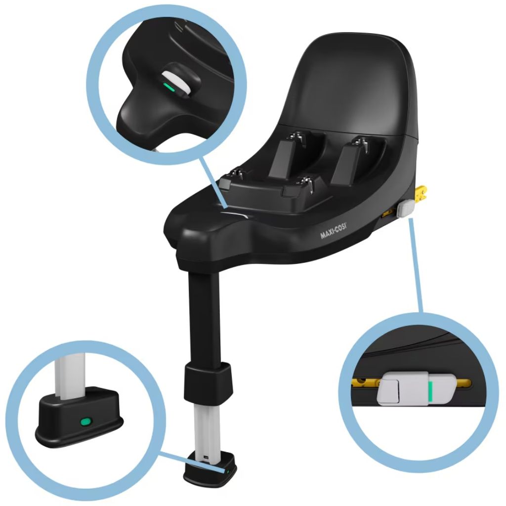 Maxi-Cosi Sièges-auto Pebble S/Pearl S GR0+/GR1 + Base FamilyFix S Tonal Black